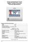 Carrier ComfortChoice Touch ZigBee Certified Thermostat Technical Specifications