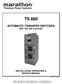 TS 880 AUTOMATIC TRANSFER SWITCHES