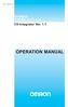 Cat. No. W445-E1-02 SYSMAC CX-Integrator Ver. 1.1 OPERATION MANUAL