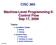 CISC 360. Machine-Level Programming II: Control Flow Sep 17, class06