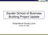 Sauder School of Business Building Project Update
