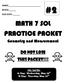 MATH 7 SOL PRACTICE PACKET