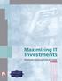 Maximizing IT Investments