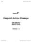 Despatch Advice Message DESADV (EDIFACT D97A)