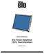 USER MANUAL. Elo Touch Solutions 1537L Touchmonitors. SW Rev D