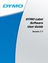 DYMO Label Software User Guide. Version 7.7