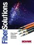 FiberSolutions. Fiber Optic Cable & Assembly Solutions