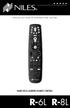 I N S T A L L A T I O N & O P E R A T I O N G U I D E HAND-HELD LEARNING REMOTE CONTROL R-6L R-8L