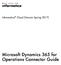 Informatica Cloud (Version Spring 2017) Microsoft Dynamics 365 for Operations Connector Guide