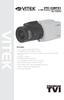 VITEK VTC-C2BTS1. 2.1MP Premium TVI Compact Box Camera