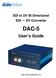 SDI to DV Bi-Directional DV Converter DAC-5. User s Guide.