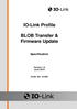 IO-Link Profile. BLOB Transfer & Firmware Update