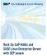 Hybrid Backup & Disaster Recovery. Back Up SAP HANA and SUSE Linux Enterprise Server with SEP sesam