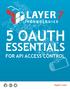5 OAuth EssEntiAls for APi AccEss control layer7.com