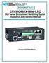 ENVIROMUX-MINI-LXO Mini Server Environment Monitoring System Installation and Operation Manual