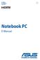E10465 First Edition July 2015 Notebook PC