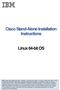Cisco Stand-Alone Installation Instructions Linux 64-bit OS