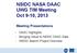 NSIDC NASA DAAC UWG TIM Meeting Oct 9-10, 2013