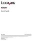 X560n User's Guide May Lexmark International, Inc. All rights reserved.