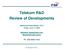 Telekom R&D Review of Developments