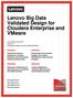 Lenovo Big Data Validated Design for Cloudera Enterprise and VMware