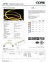 LNT SPECIFICATION SHEET 4.4W PER FT. CRI 4.4W IP65 NEON SERIES LED STRIP 50,000 HOURS FEATURES LUMENS (DOME) LUMENS (FLAT) CRI COLOR TEMP