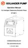 GOLANDER PUMP Operation Manual For Intelligent Dispensing Peristaltic Pump BT100F-1