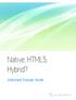 Native, HTML5, Hybrid?