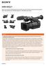 HXR-NX3/1. Overview. Original Full HD Sony sensor for impressive imagery