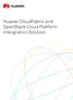 Huawei CloudFabric and OpenStack Cloud Platform Intergration Solution