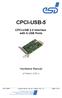 CPCI-USB-5. CPCI-USB 2.0 Interface with 6 USB Ports. Hardware Manual. to Product I.2326.xx