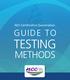 NCC Certification Examination GUIDE TO TESTING METHODS