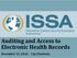 Auditing and Access to Electronic Health Records. December 15, p (Eastern)