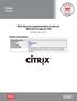 Citrix XenApp. RSA Secured Implementation Guide for RSA DLP Endpoint VDI. Partner Information. Last Modified: March 28 th, 2014