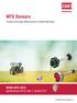 MTS Sensors. NEWS 2013 / 2014 Agritechnica 2013 / Hall 1, Booth E127. Position and Angle Measurement in Mobile Machines. The Measurable Difference