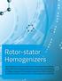Rotor-stator Homogenizers