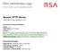 RSA NetWitness Logs. Apache HTTP Server. Event Source Log Configuration Guide. Last Modified: Friday, November 3, 2017