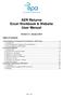 AER Returns Excel Workbook & Website User Manual
