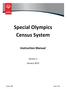 Special Olympics Census System