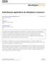 Build Bluemix applications for WebSphere Commerce