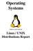 Operating Systems. Written by Justin Browning. Linux / UNIX Distributions Report