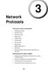 Network Protocols. Terms you ll need to understand: Techniques you ll need to master: