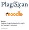 Manual: PlagScan PlugIn for Moodle 2.X and 3.X for Teachers / Instructors