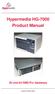 Hypermedia HG-7000 Product Manual 3U and 6U SMS Pro Gateways