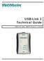 USB-Link 2 Technical Guide. USB-Link 2 Code: SS0073 Version 4.11 and up