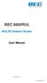 BEC 6800RUL 4G/LTE Outdoor Router User Manual