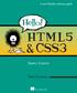 A user-friendly reference guide HTML5 & CSS3 SAMPLE CHAPTER. Rob Crowther MANNING
