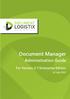 Document Manager. Administration Guide. For Version 2.7 Enterprise Edition