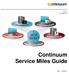 Continuum  Continuum Service Miles Guide