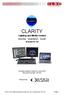 CLARITY. Lighting and Media Control Desktop Installation Guide. Version V 2.0. Covering software Version 2, June 2012 Document number: CTI104